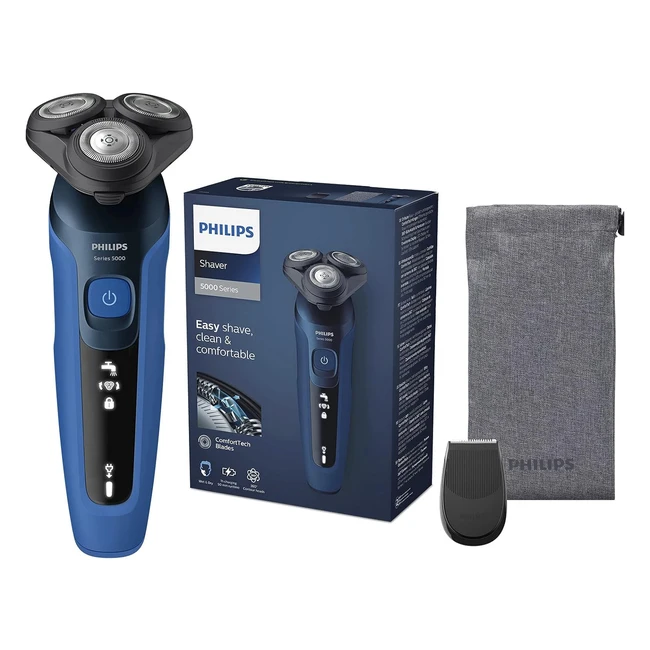 Philips Shaver Series 5000 Wet and Dry Electric Shaver S546618 - ComfortTech Bla