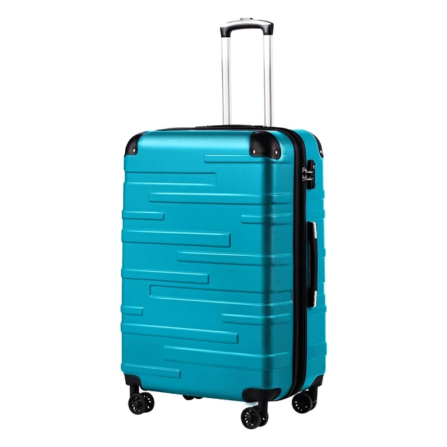 Coolife Hard Shell Suitcase TSA Lock Spinner Wheels Lightweight L77cm 93L