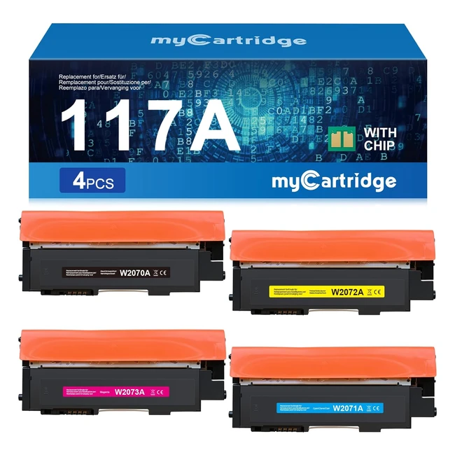 Toner HP 117A con Chip Compatibile - NeroCianoGialloMagenta - Alta Resa