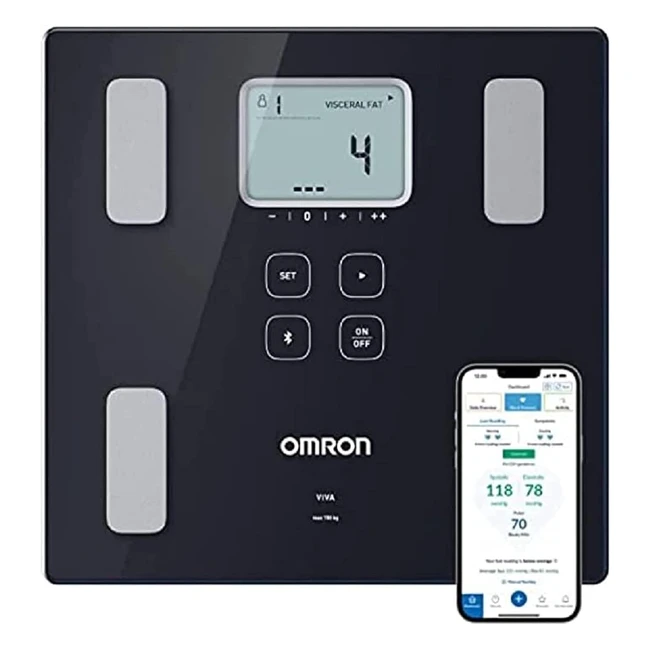 Omron Viva Bluetooth Smart Scale  Body Composition Monitor  Accurate Results