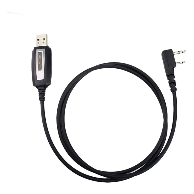 Cble de Programmation USB 2 Broches Retevis TK3107 Compatible Talkie Walkie RT