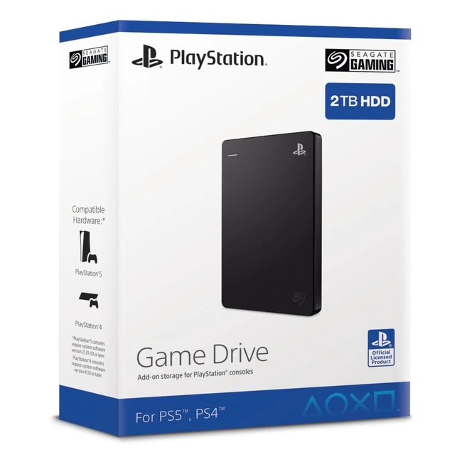 Disco Duro Externo Seagate Game Drive 2TB PS4 PS5 STGD2000200