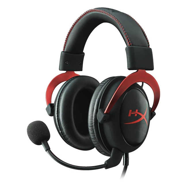 Cascos Gaming HyperX Cloud II - Sonido Envolvente Virtual - PCPS4Mac - NegroR