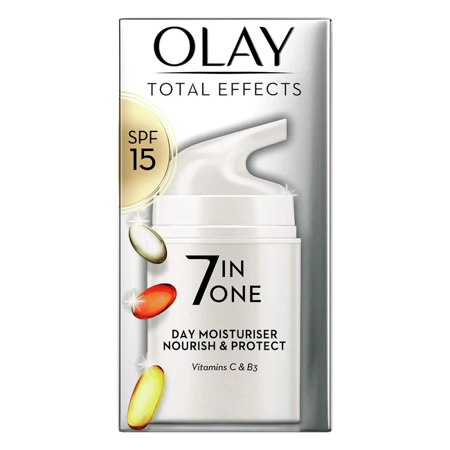 Olay Total Effects 7in1 Anti-Ageing Moisturiser SPF15 50ml - Niacinamide Vitami