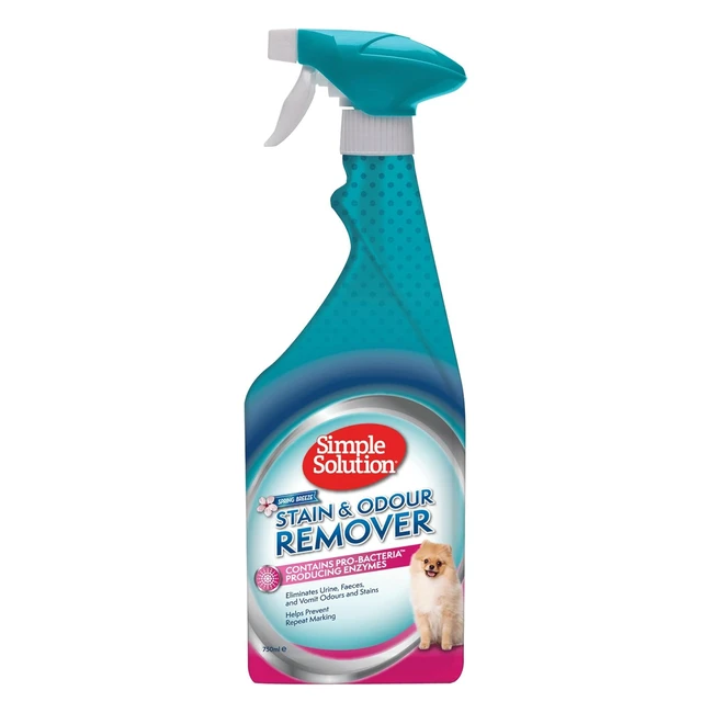 Simple Solution Pet Stain  Odour Remover 750ml - Probiotic Enzymatic Cleaner