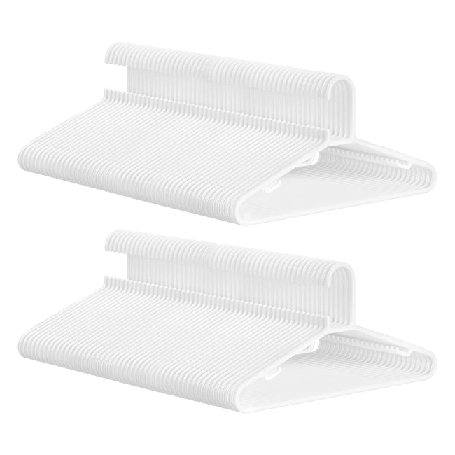 SONGMICS Kleiderbgel Kunststoff 100er Set - Platzsparend  Leichtgewichtig - C