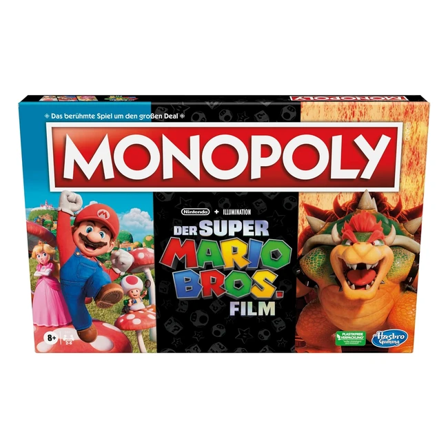Hasbro Gaming Monopoly Super Mario Bros Film Edition Board Game for Kids - Bowse