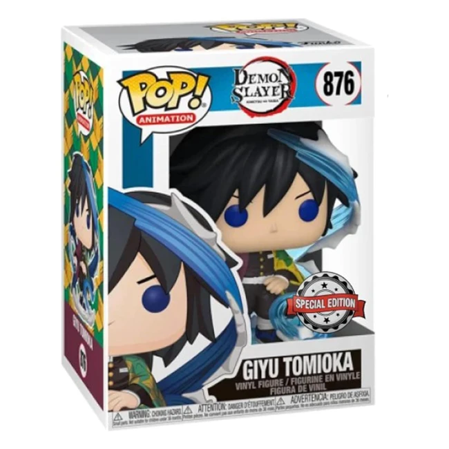 Figurine Funko Pop Animation Demon Slayer Giyu Tomioka Vinyle 123 Collection Jo