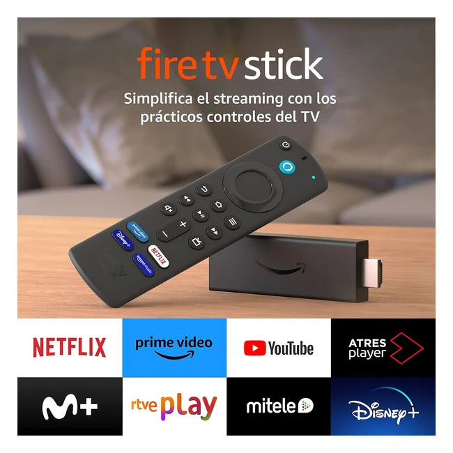 Fire TV Stick con mando por voz Alexa  Potente dispositivo de streaming HD  Nu
