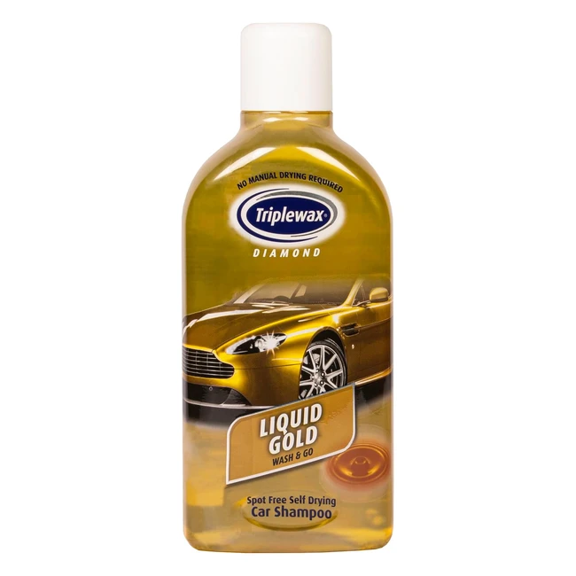 Triplewax Liquid Gold Self Drying Car Shampoo 1L - Quick  Easy Wash and Go