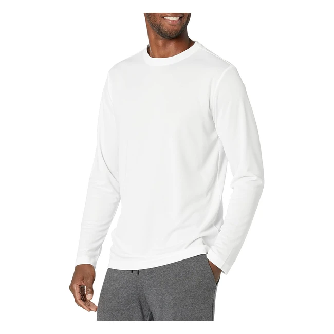 T-shirt homme Amazon Essentials manches longues tech performance XXL blanc