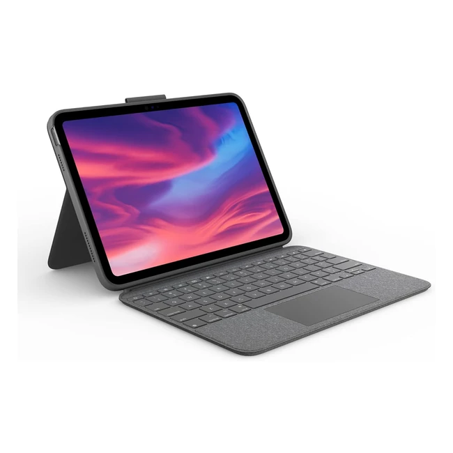 Logitech Combo Touch Case mit abnehmbarer Tastatur fr iPad 10 Generation - Gr