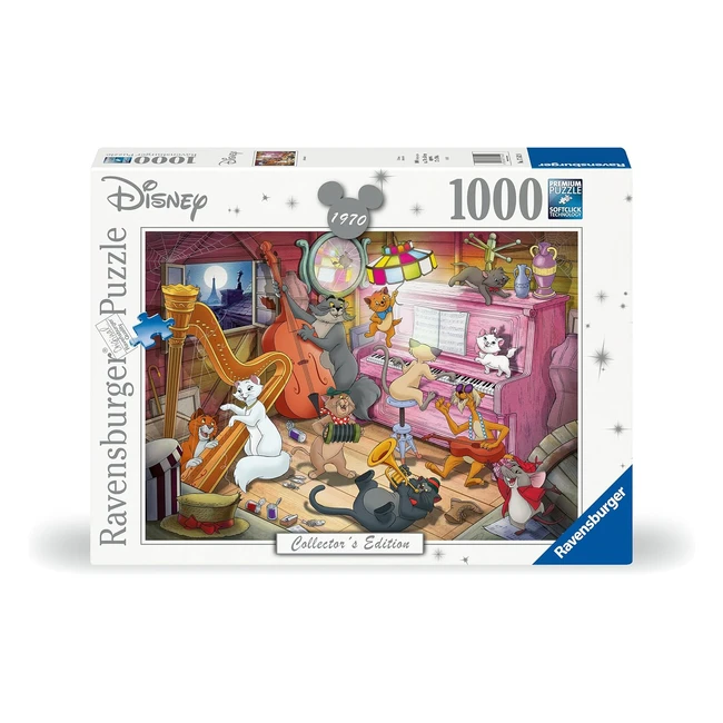Ravensburger Puzzle Gli Aristogatti Disney 1000 Pezzi - Idea Regalo - Puzzle Adu