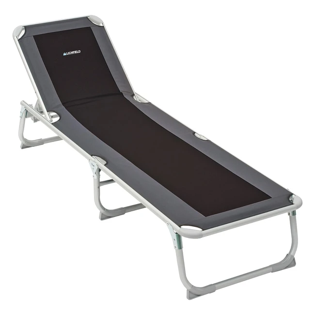Lichfield Deluxe Lounger - Amazon Exclusive - 5 Adjustable Positions - Portable - Camping/Garden