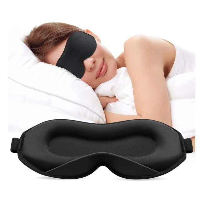 UmiSleep Upgraded Sleep Mask for Side Sleepers 3D Ultra Soft Comfortable Eye Mas