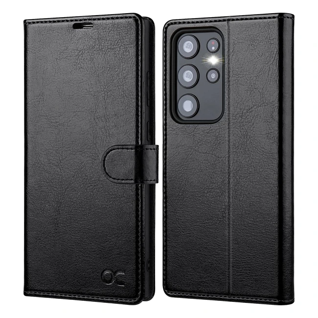 OCASE Samsung Galaxy S23 Ultra Wallet Case RFID Blocking PU Leather Flip Cover