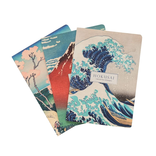 Pack Cuadernos A5 Hokusai - Grupo Erik - 3 Libretas Pequeas