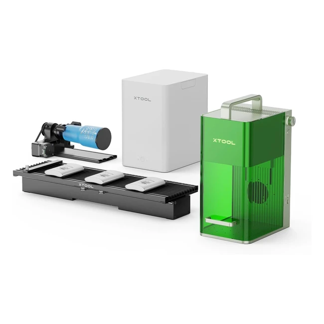 Xtool F1 Laser Graviermaschine mit Slide Extension RA2 Pro - Tragbarer Lasergrav