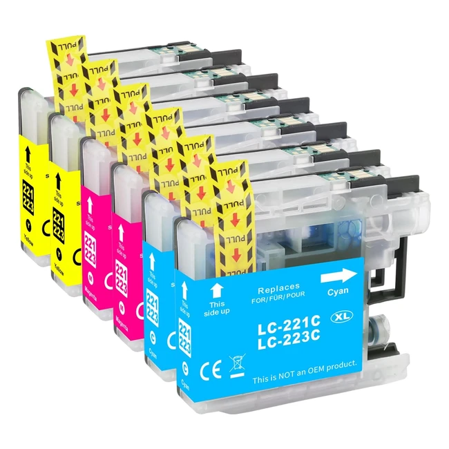 Cartuchos de Tinta Brother LC223XL para MFCJ880DW DCPJ562DW - Alta Calidad y Aho