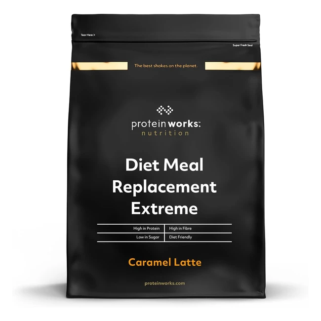 Protein Works Diet Meal Replacement Extreme Shake 2kg - High Protein, 200 Calorie Meal, Supports Weightloss