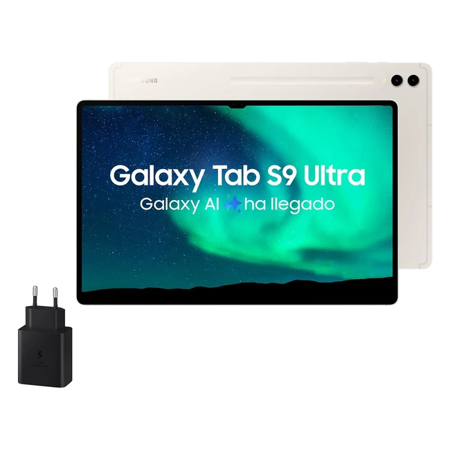 Samsung Galaxy Tab S9 Ultra 1TB 5G  Cargador 45W  Tablet Android con IA  Ranu