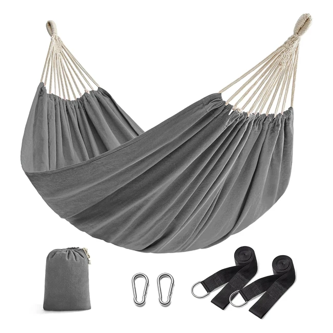 Songmics Hngematte 210 x 150 cm Doppelhngematte - Belastbarkeit 300 kg - Gar