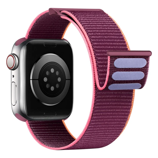 Yoohoo Nylon Straps for Apple Watch 42mm 44mm 45mm 49mm - Soft Replacement Bands