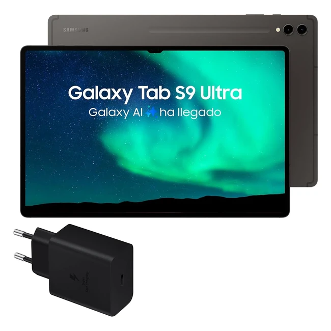 Samsung Galaxy Tab S9 Ultra 512 GB 5G - Cargador 45W - Tablet Android con IA - R
