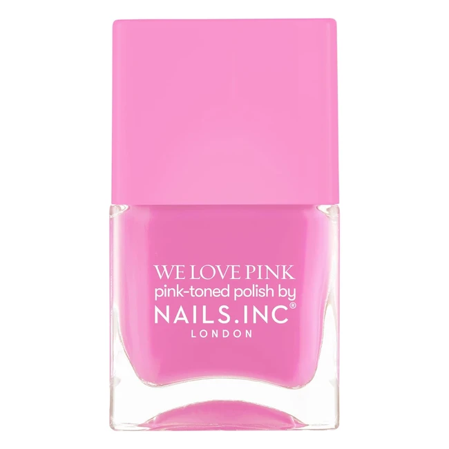 NailsInc Pink Nail Polish - Fridays Favorite 1234 - Candy Pink Shade