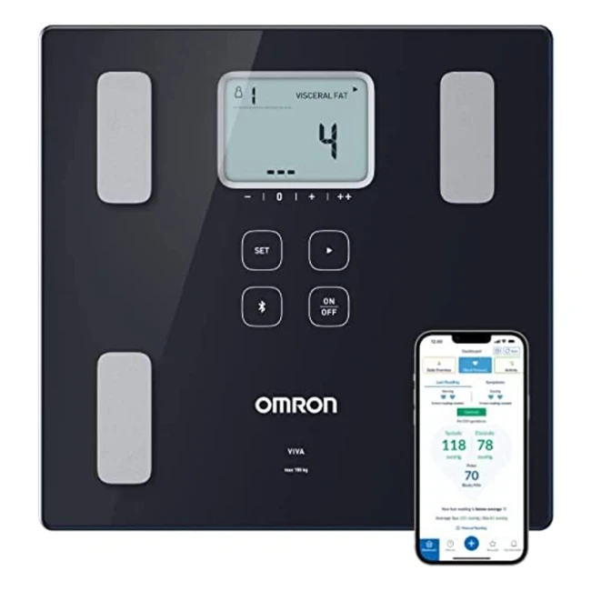 Omron HBF222TEBK Balance Impdancemtre Connect Bluetooth - Suivi Sant Cardi
