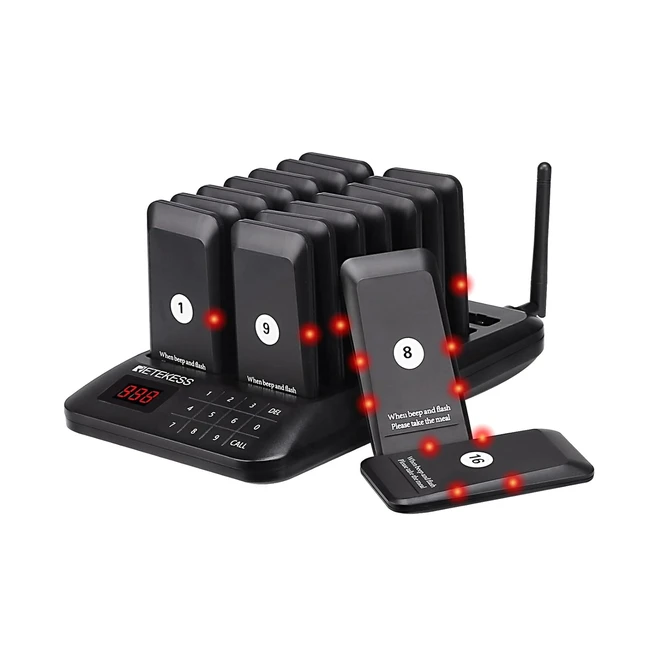 Cercapersone Retekess TD157 Ristorante 16 All'aperto 500m Facile da Usare