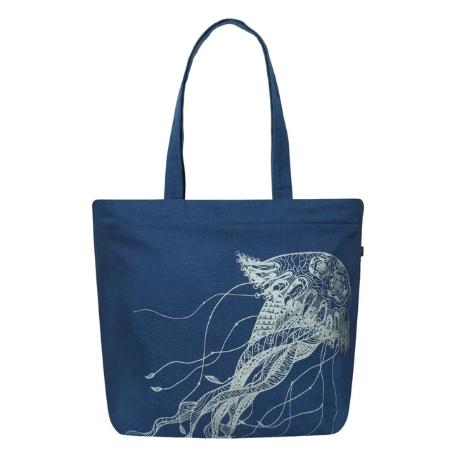 Eco Right Damen Canvas Shopper Grobe Strandtasche mit Reiverschluss