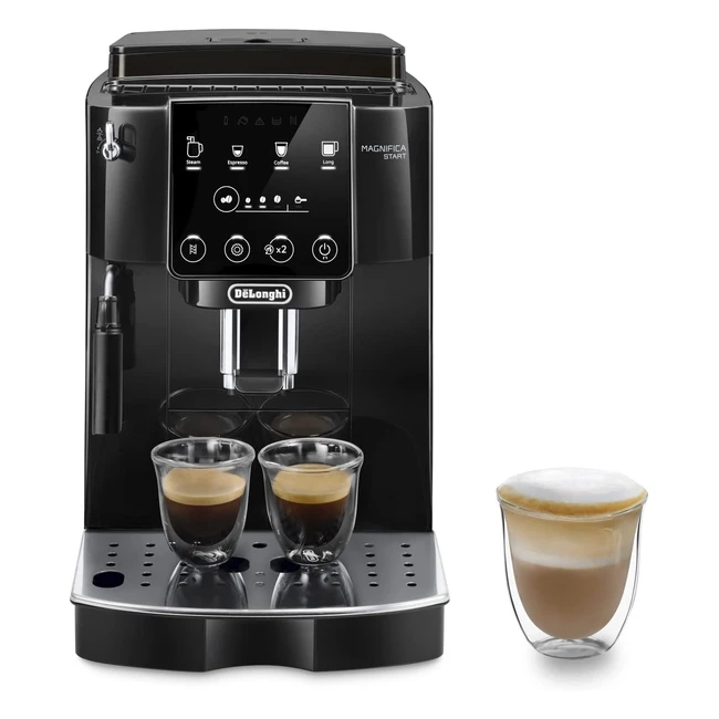 Cafetera Delonghi Magnifica Start ECAM22220B - Espresso Grano a Taza - 4 Recetas - Panel SoftTouch - 1450W Negro