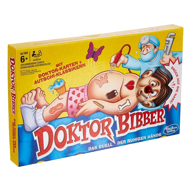 Hasbro Gaming Dr Bibber Spiel - Deutsche Version - Frdert Feinmotorik - 1 Spi