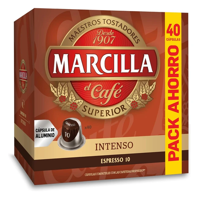 Marcilla Caf Cpsulas Intenso 40 Cpsulas Nespresso Caf Intenso Compati
