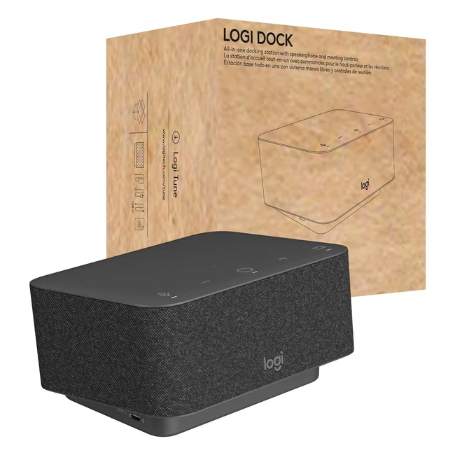 Logitech Logi Dock All-in-One USB-C Laptop Dockingstation mit Lautsprecher Nois