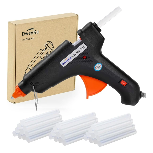 Pistola de Silicona Caliente 100W Grande 11mm - Juego de 30 Barras - Arte Bricol