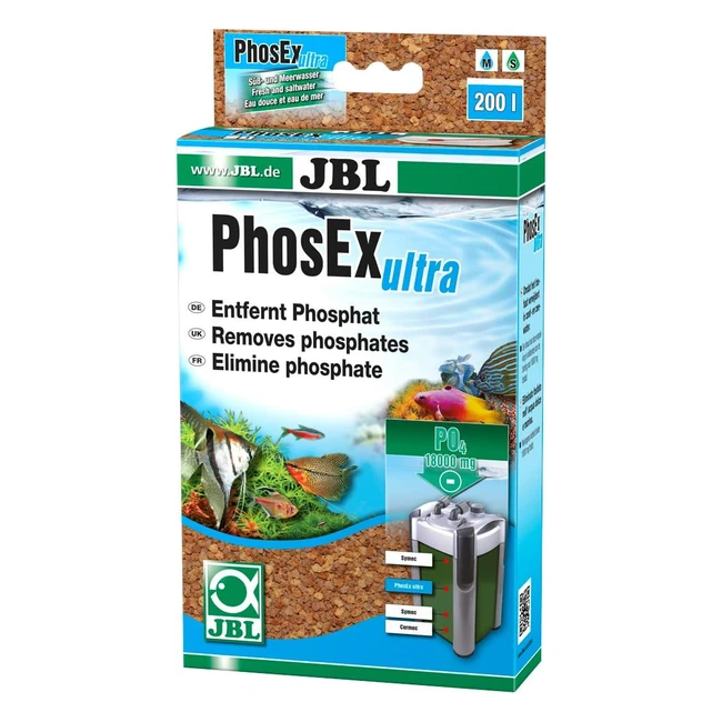 JBL Phosex Ultra 6254100 - Phosphatentferner für Aquarien - 340g
