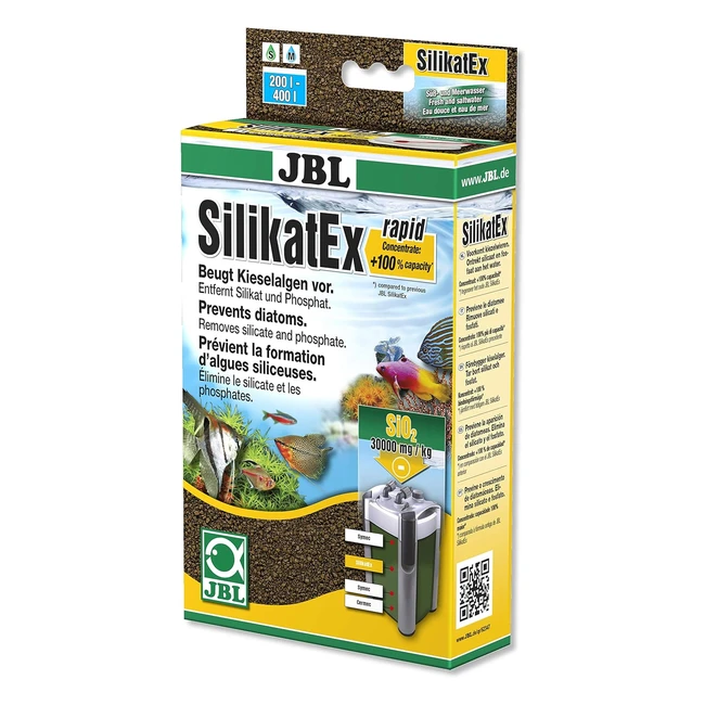 JBL SilikatEx Rapid 62347 - Filtermaterial zur Entfernung von Silikat - 1 Stck -