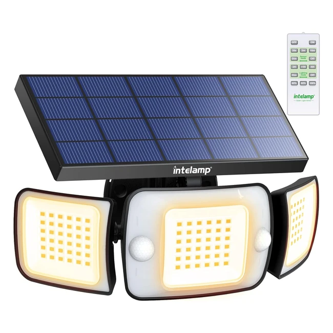 Faretto Solare a LED Esterno 1200lm 6000mAh - Intelamp