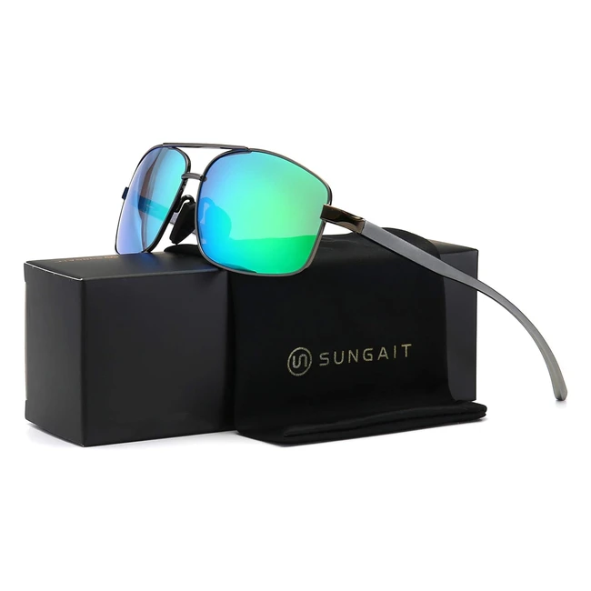 Gafas de Sol Hombre Polarizadas Sungait Retro Rectangulares