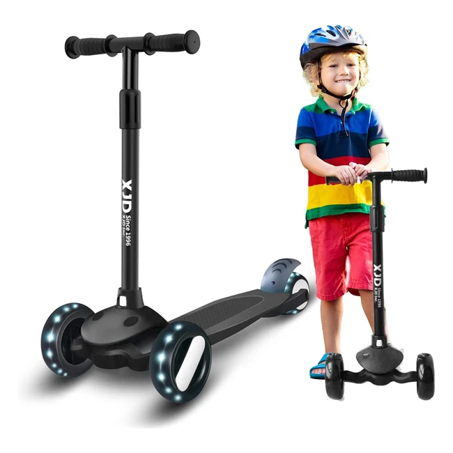 3 Wheel Kids Scooter xjd Age 2-8 Adjustable Height Handle PU Flashing Wheels