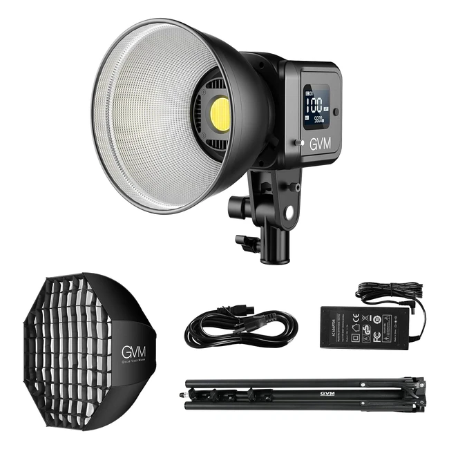 GVM Luz de Vdeo con Softbox App Control 80W LED Estudio Continuo - Fotografa