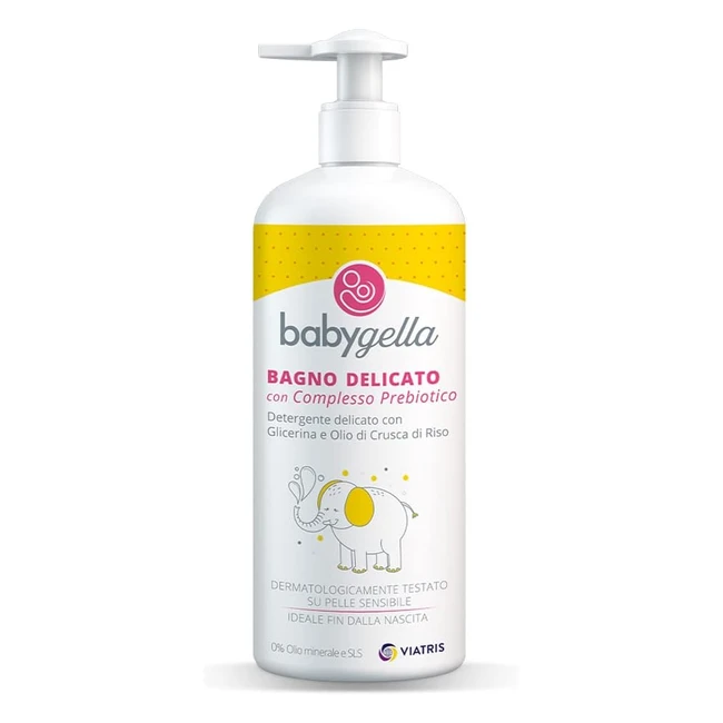 Babygella Bagno Delicato Dispenser 500ml Prebiotico - Detergente per Bambini
