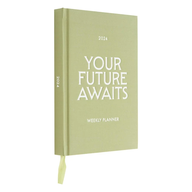 Agenda Kokonote 2024 Matcha Semana Vista Cubierta Dura Forrada en Tela