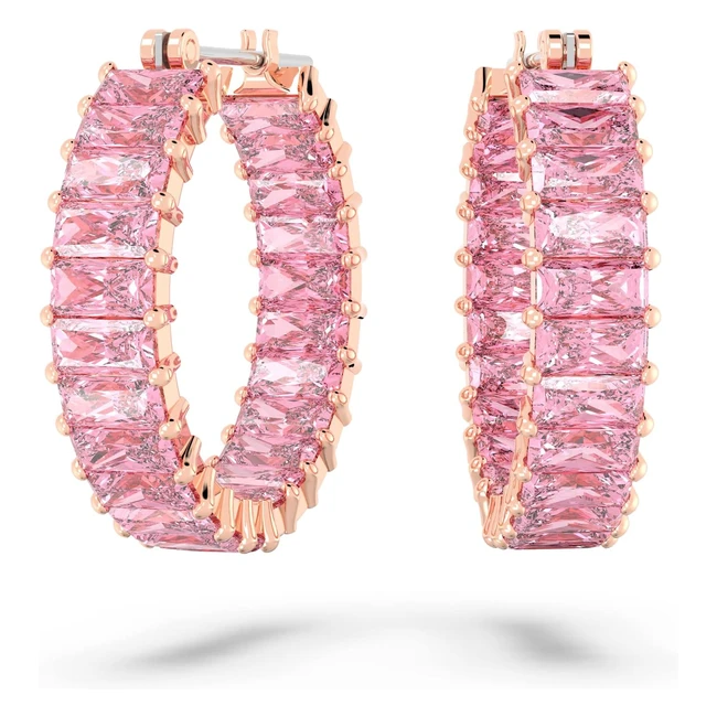 Pendientes Swarovski Matrix - Tono Oro Rosa - Envo Gratis