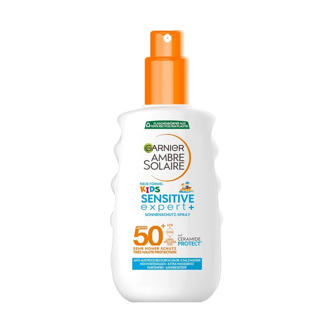 Garnier Ambre Solaire Kids Sensitive Expert Sun Cream SPF 50 - Wasserfest  Sand