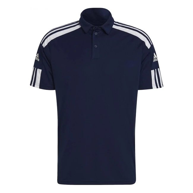 adidas Men's Squadra 21 Polo Shirt - Team Navy Blue/White - Pack of 1 - Breathable Fabric