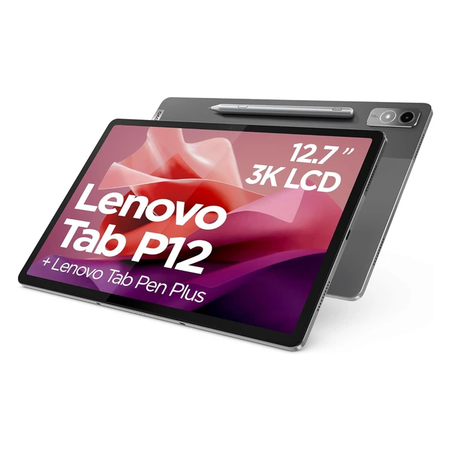 Lenovo Tab P12 Tablet 127 3K Touch Display MediaTek Dimensity 7050 8GB RAM 128GB