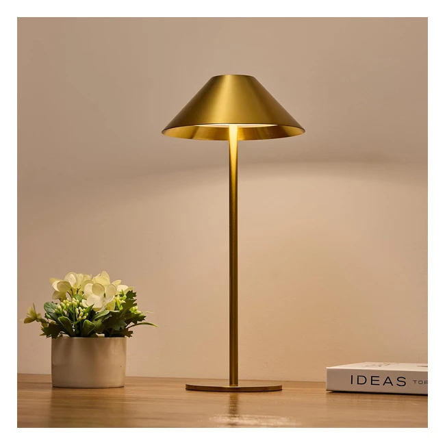 Lalavon Lmpara de Mesa Inalmbrica 3 Modos de Iluminacin Regulable 4000mAh 